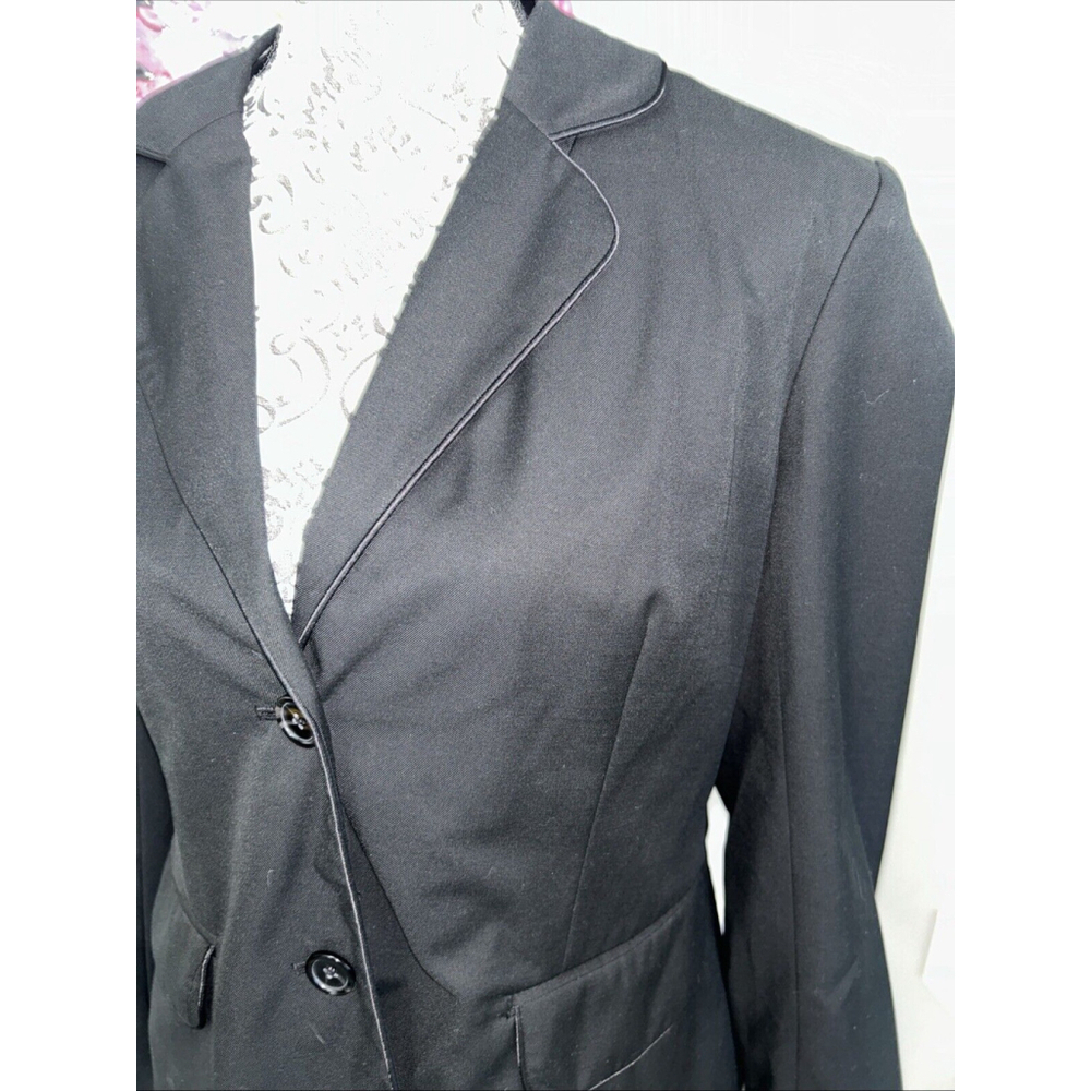 Merona Women’s Large Black Two Button Blazer